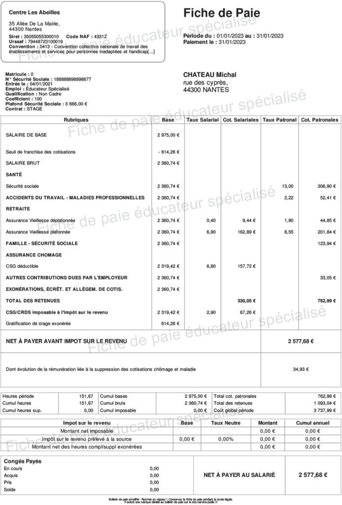Quel est le salaire d’une éducatrice spécialisée ?