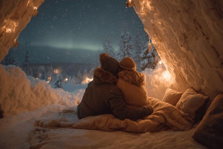 Témoignages intimes et aventures polaires : leur première nuit dans un igloo en Laponie suédoise